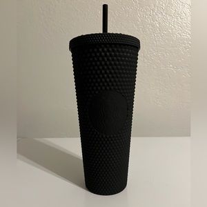 Black studded Starbucks cup